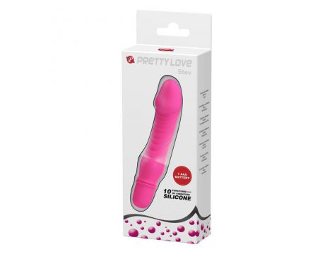 Wibrator mini silikonowy Pretty Love Stev lilowy 10 funkcji - 8