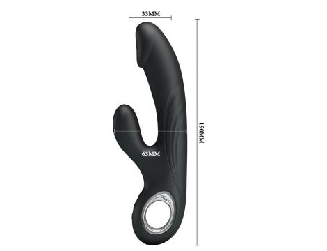 Wibrator punktu G Pretty Love Selene czarny USB 7 trybów - 5