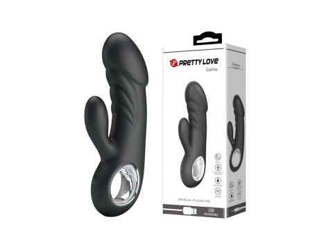 Wibrator punktu G Pretty Love Ansel USB czarny 7 trybów - 9