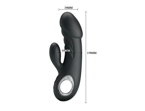Wibrator punktu G Pretty Love Ansel USB czarny 7 trybów - 6