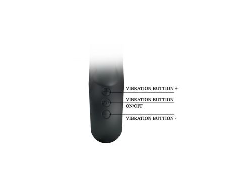 Wibrator punktu G Pretty Love Ansel USB czarny 7 trybów - 7