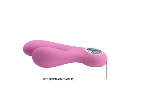 Wibrator punktu G Pretty Love Canrol różowy USB 17 cm - 9