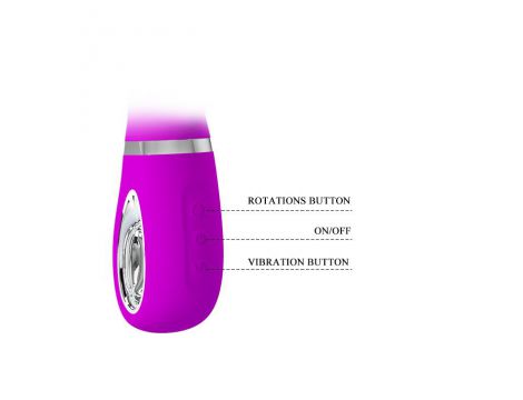Wibrator króliczek punktu G Pretty Love Ternence fioletowy USB - 7