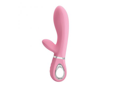 Wibrator punktu G króliczek silikonowy Pretty Love Thomas różowy USB - 2