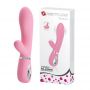 Wibrator punktu G króliczek silikonowy Pretty Love Thomas różowy USB - 2