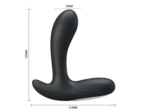Wibrujący masażer prostaty Pretty Love Backie czarny USB - 5