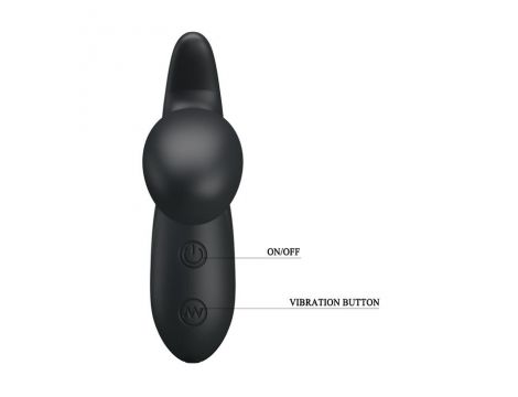 Wibrujący masażer prostaty Pretty Love Backie czarny USB - 6