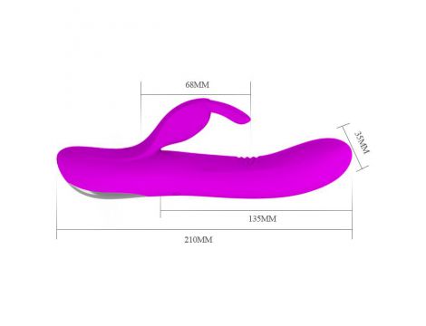 Wibrator króliczek Pretty Love Dylan silikonowy USB 21 cm - 6