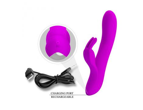 Wibrator króliczek Pretty Love Dylan silikonowy USB 21 cm - 9