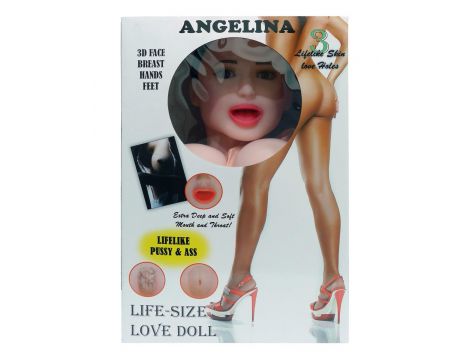 Lalka dmuchana Angelina 3D wibrująca LaLa - 4
