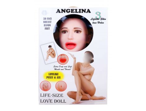 Lalka dmuchana Angelina 3D wibrująca LaLa - 3