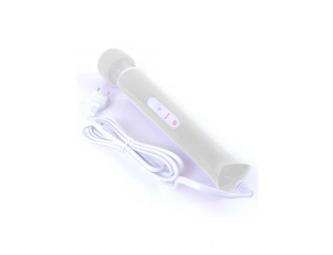 Silikonowy masażer Magic Wand biały 10 funkcji - 8
