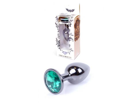 Plug-Jewellery Dark Silver PLUG- Green