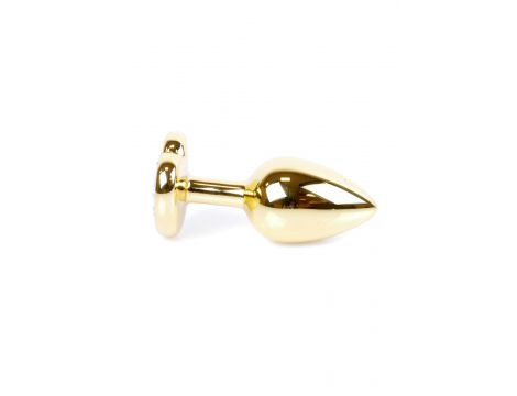 Plug-Jewellery Gold  Heart PLUG- Light Blue - 4