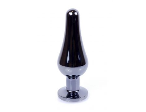 Plug-Jewellery Dark Silver BUTT PLUG- Purple - 6