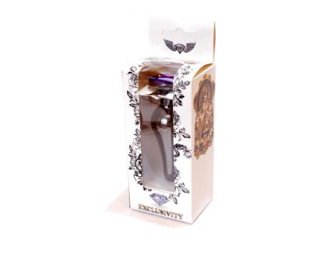 Plug-Jewellery Dark Silver BUTT PLUG- Purple - 9