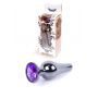 Plug-Jewellery Dark Silver BUTT PLUG- Purple - 2