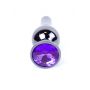 Plug-Jewellery Dark Silver BUTT PLUG- Purple - 3