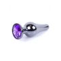 Plug-Jewellery Dark Silver BUTT PLUG- Purple - 9