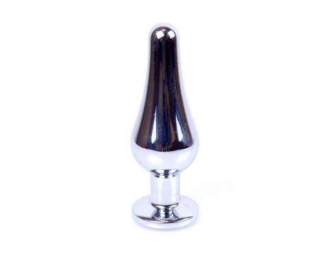 Plug-Jewellery Silver BUTT PLUG- Clear - 6