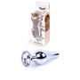 Plug-Jewellery Silver BUTT PLUG- Clear - 2