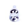Plug-Jewellery Silver BUTT PLUG- Clear - 3