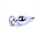 Plug-Jewellery Silver BUTT PLUG- Clear - 9