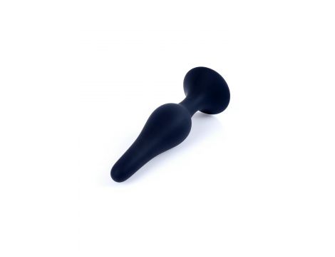 Korek analny silikonowy BOSS czarny mały 10 cm - 3