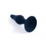 Korek analny silikonowy BOSS czarny mały 10 cm - 3
