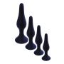 Korek analny silikonowy BOSS czarny średni 11 cm - 5