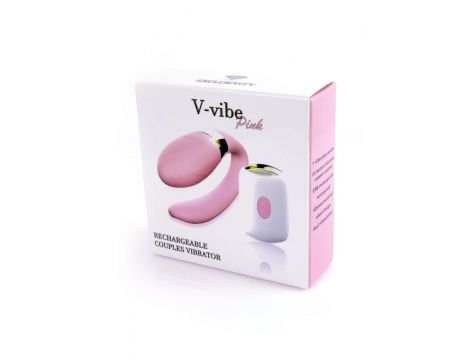Stymulator V Vibe różowy silikonowy USB z pilotem B Series Smart - 10