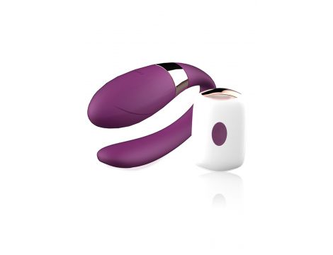 Stymulator VVibe fioletowy USB z pilotem B Series Smart
