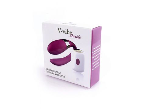 Stymulator VVibe fioletowy USB z pilotem B Series Smart - 5