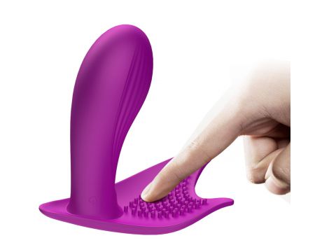 Stymulator majtkowy silikonowy USB 10 funkcji z ogrzewaniem B Series Fox - 9