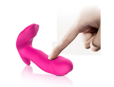 Wibrator analny silikonowy do majtek pulsator z ogrzewaniem USB Fox - 11