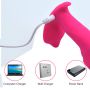 Wibrator analny silikonowy do majtek pulsator z ogrzewaniem USB Fox - 11