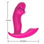 Wibrator analny silikonowy do majtek pulsator z ogrzewaniem USB Fox - 10