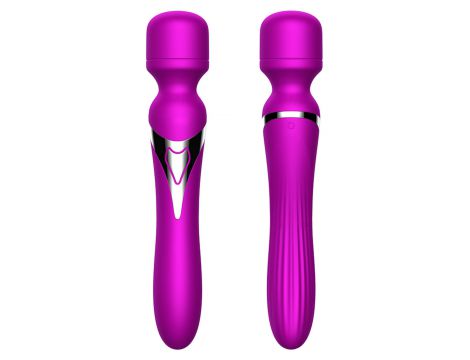 Stymulator silikonowy podwójny B Series Fox fioletowy USB - 5