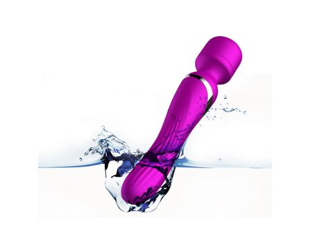 Stymulator silikonowy podwójny B Series Fox fioletowy USB - 9
