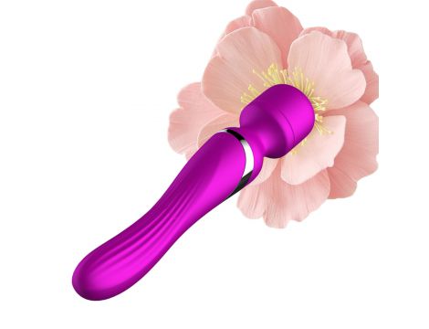 Stymulator silikonowy podwójny B Series Fox fioletowy USB - 16