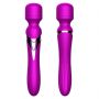 Stymulator silikonowy podwójny B Series Fox fioletowy USB - 6