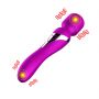 Stymulator silikonowy podwójny B Series Fox fioletowy USB - 12