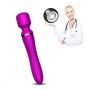 Stymulator silikonowy podwójny B Series Fox fioletowy USB - 18