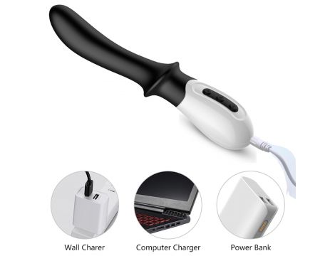 Wibrator silikonowy do prostaty i punktu G B Series Fox USB grzejący - 4