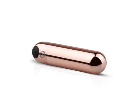 Mini wibrator pociskowy Rosy Gold różowy złoty USB 7.5 cm - 2