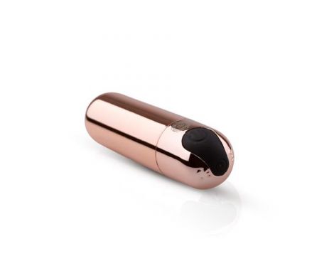 Mini wibrator pociskowy Rosy Gold różowy złoty USB 7.5 cm - 3