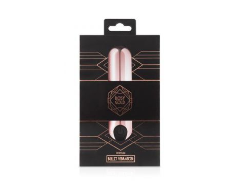 Mini wibrator pociskowy Rosy Gold różowy złoty USB 7.5 cm - 5