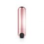Mini wibrator pociskowy Rosy Gold różowy złoty USB 7.5 cm - 2