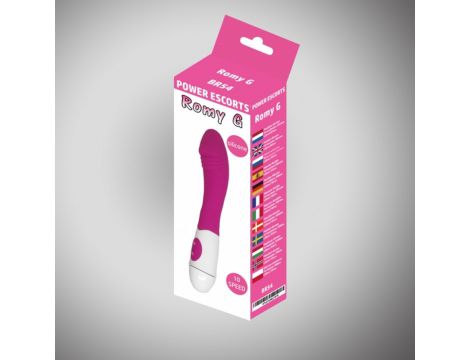 Romy G Różowy Wibrator Silikonowy 20 cm 10 Prędkości - 2