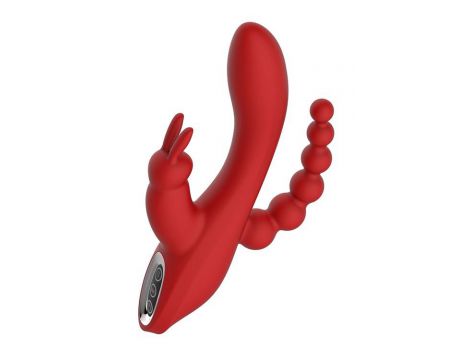 Wibrator króliczek silikonowy Hera Dream Toys czerwony 21 cm - 7
